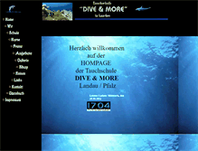 Tablet Screenshot of dive-and-more.de